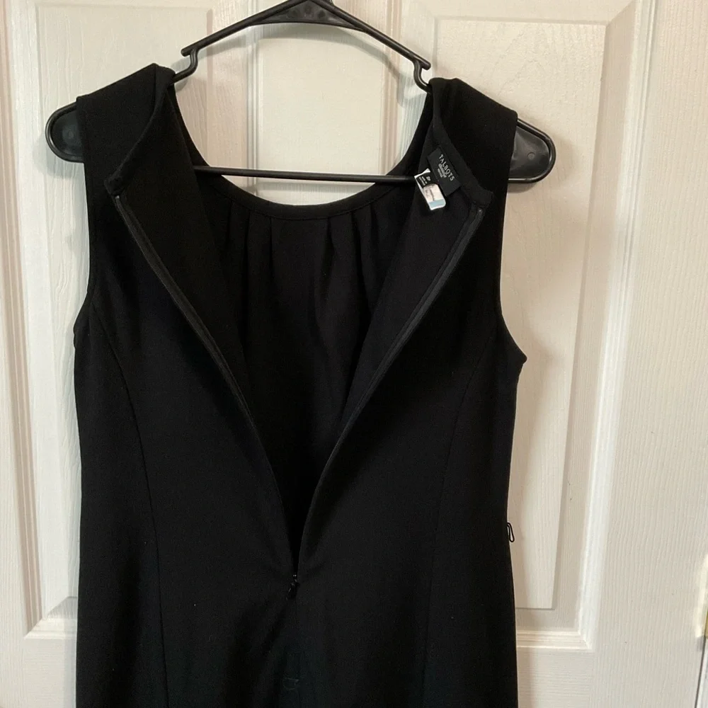 Talbots dress. Black. Sleeveless. Size 8